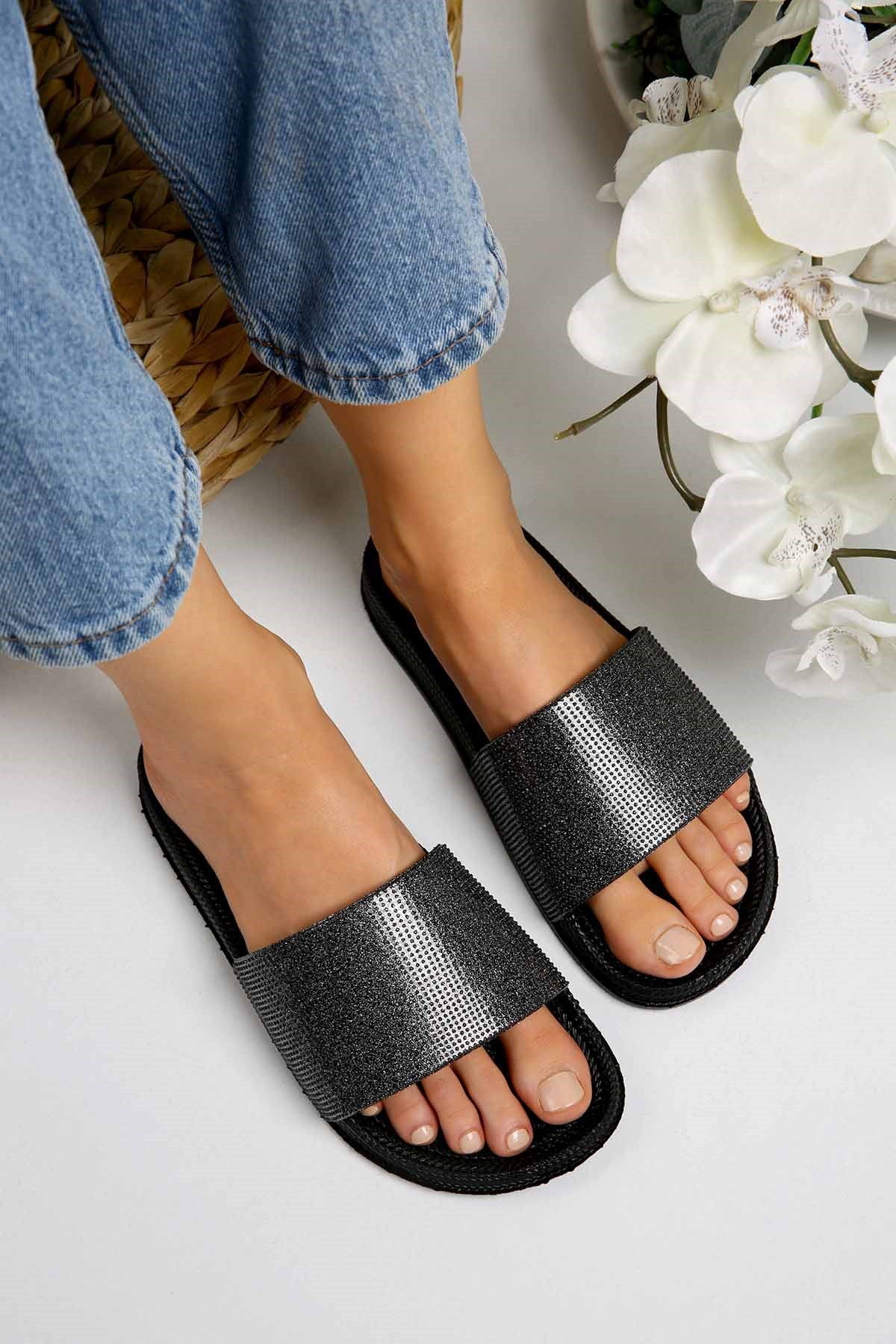 Bayan Simli Terlik 32202 SİYAH