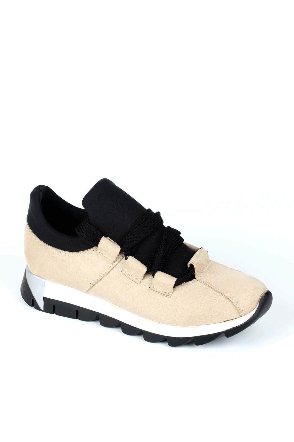 Bayan Spor Ayakkabı - 4585 VİZON SÜET