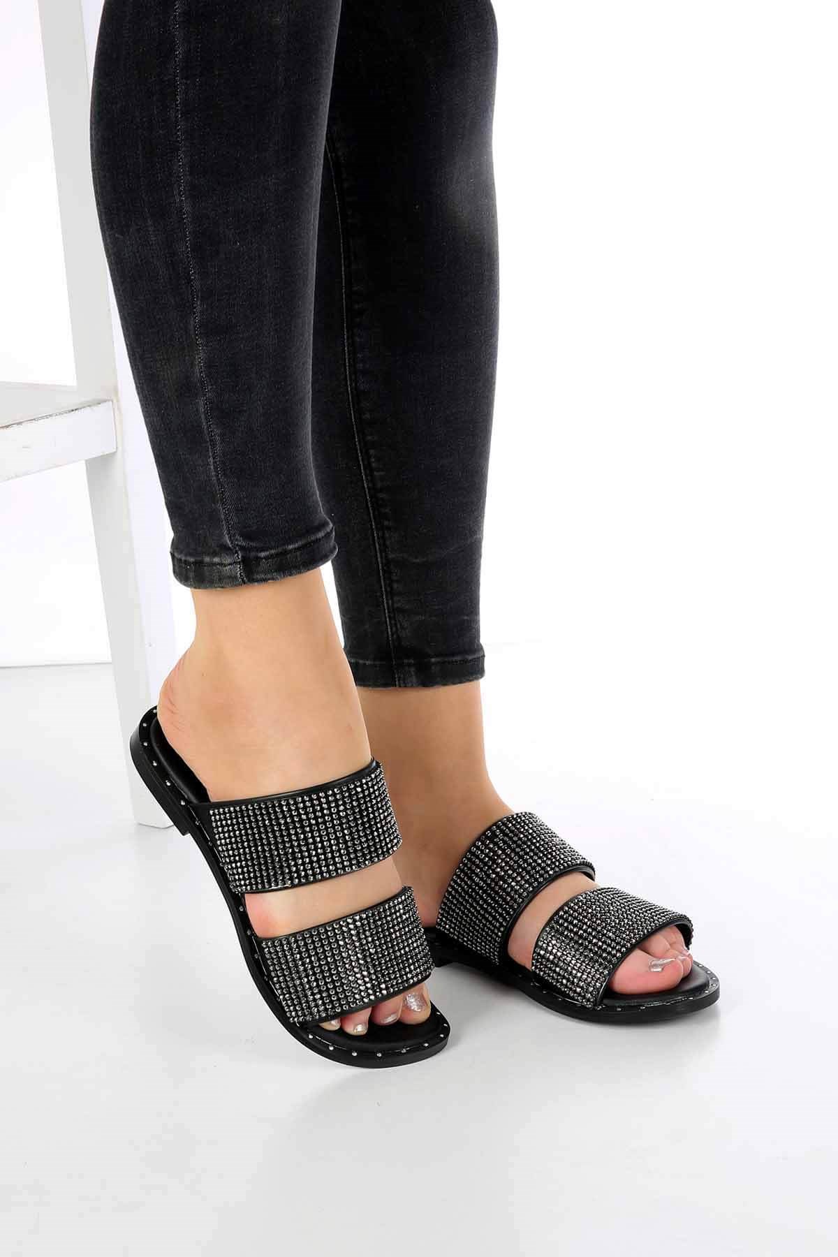 Bayan Taşlı Terlik - 2252 PLATİN