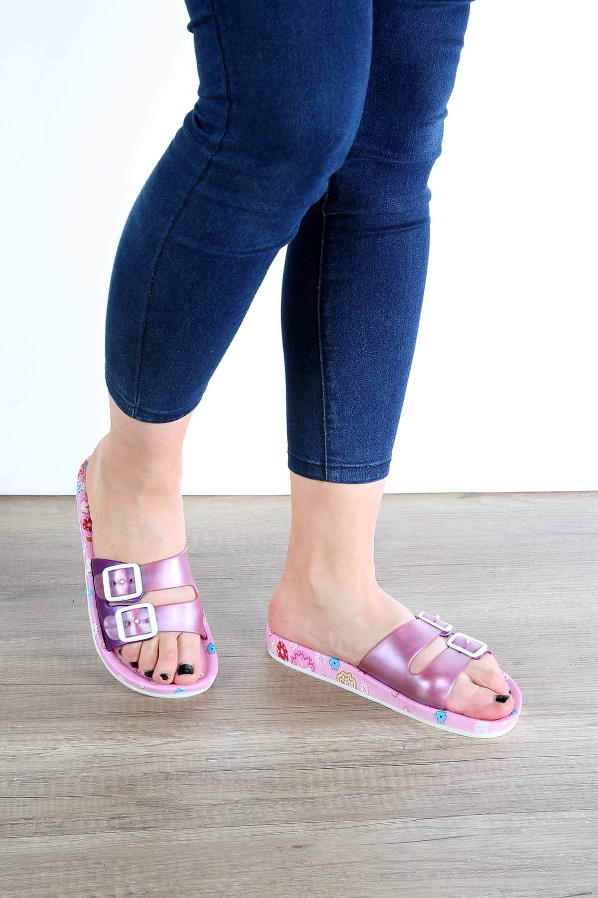 Bayan Terlik - 4030 PEMBE ÇİÇEKLİ
