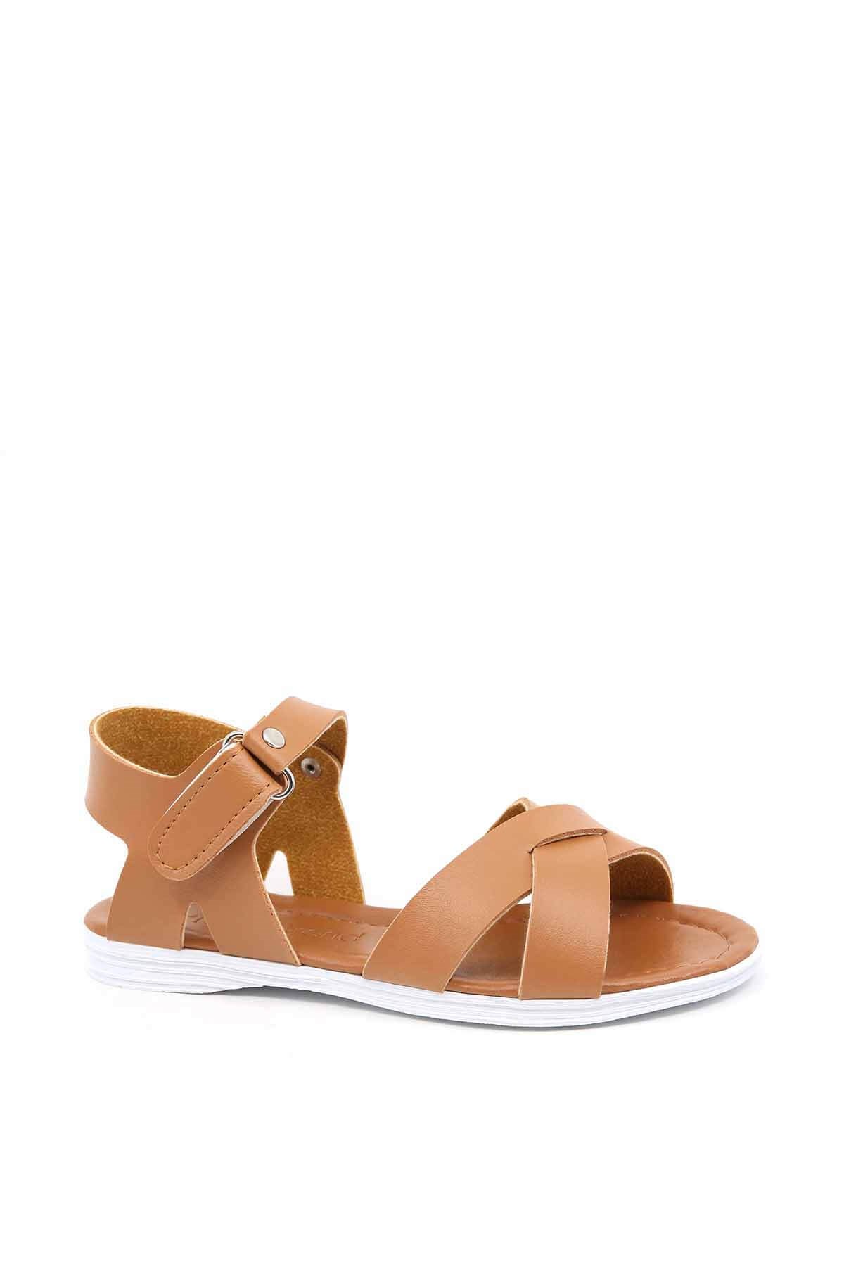Çocuk Çapraz Bantlı Sandalet 25-29 TABA