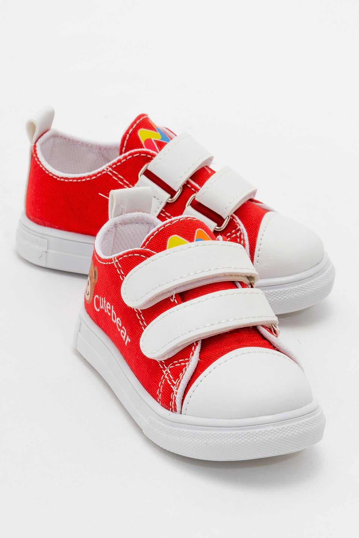 Çocuk Çift Cırtlı Convers KIRMIZI