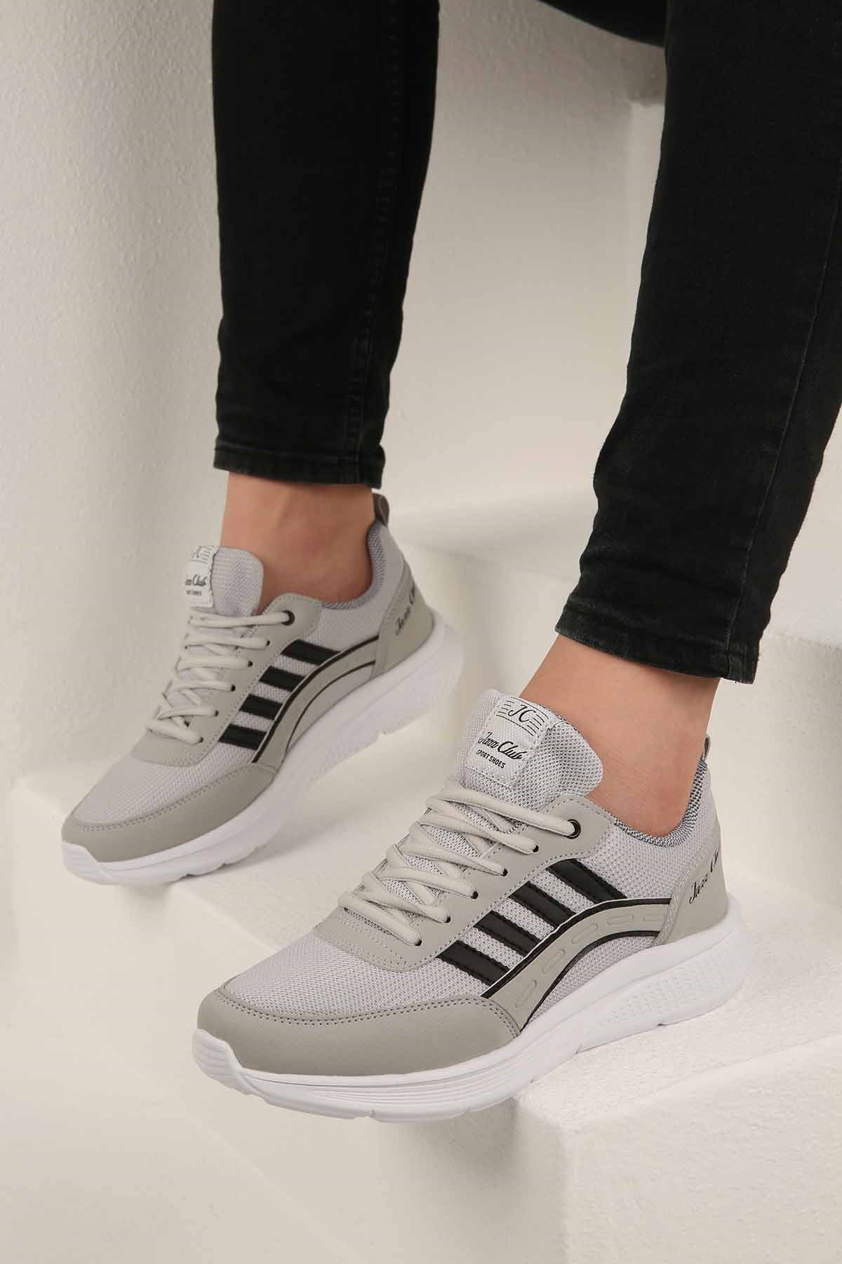 Erkek 4 Bantlı Anorak Spor Ayakkabı BUZ SİYAH