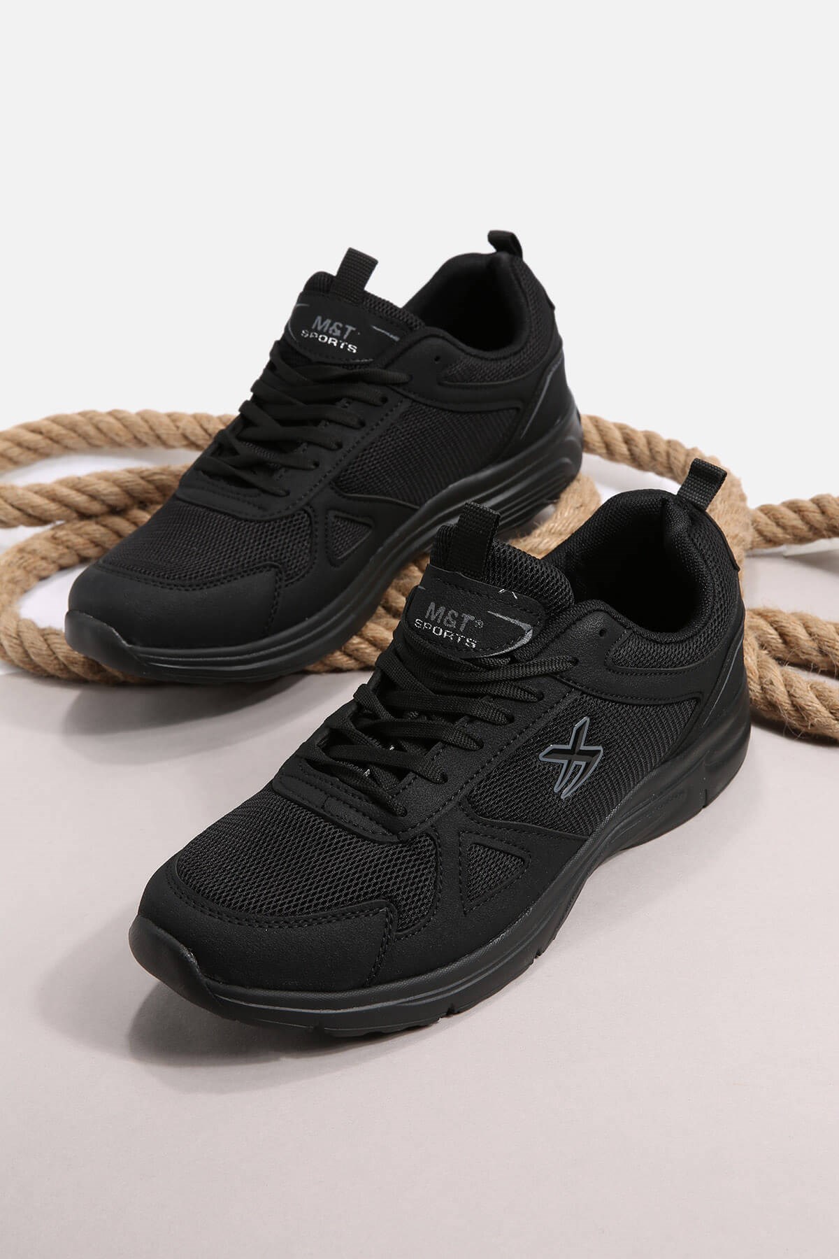 Erkek Anorak Spor Ayakkabı 45-47 SİYAH SİYAH