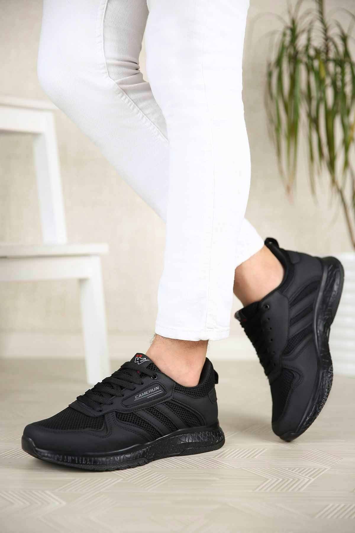 Erkek Anorak Spor Ayakkabı SİYAH SİYAH