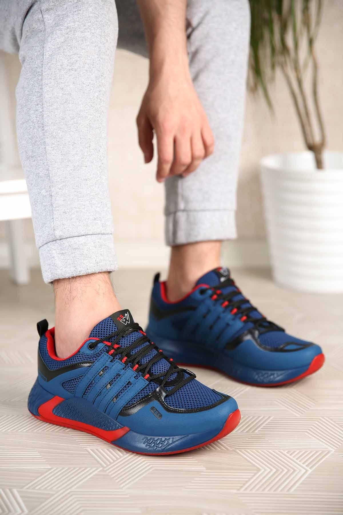 Erkek Spor Ayakkabı PETROL KIRMIZI