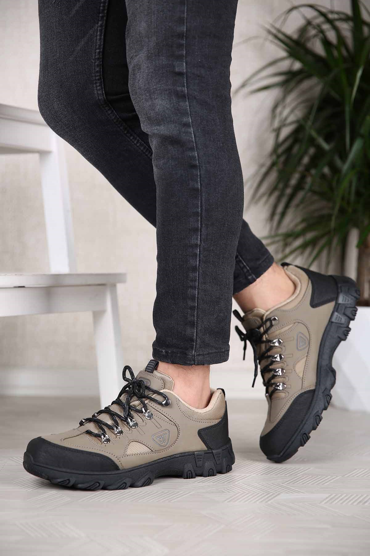 Erkek Trekking Spor Ayakkabı VİZON FÜME