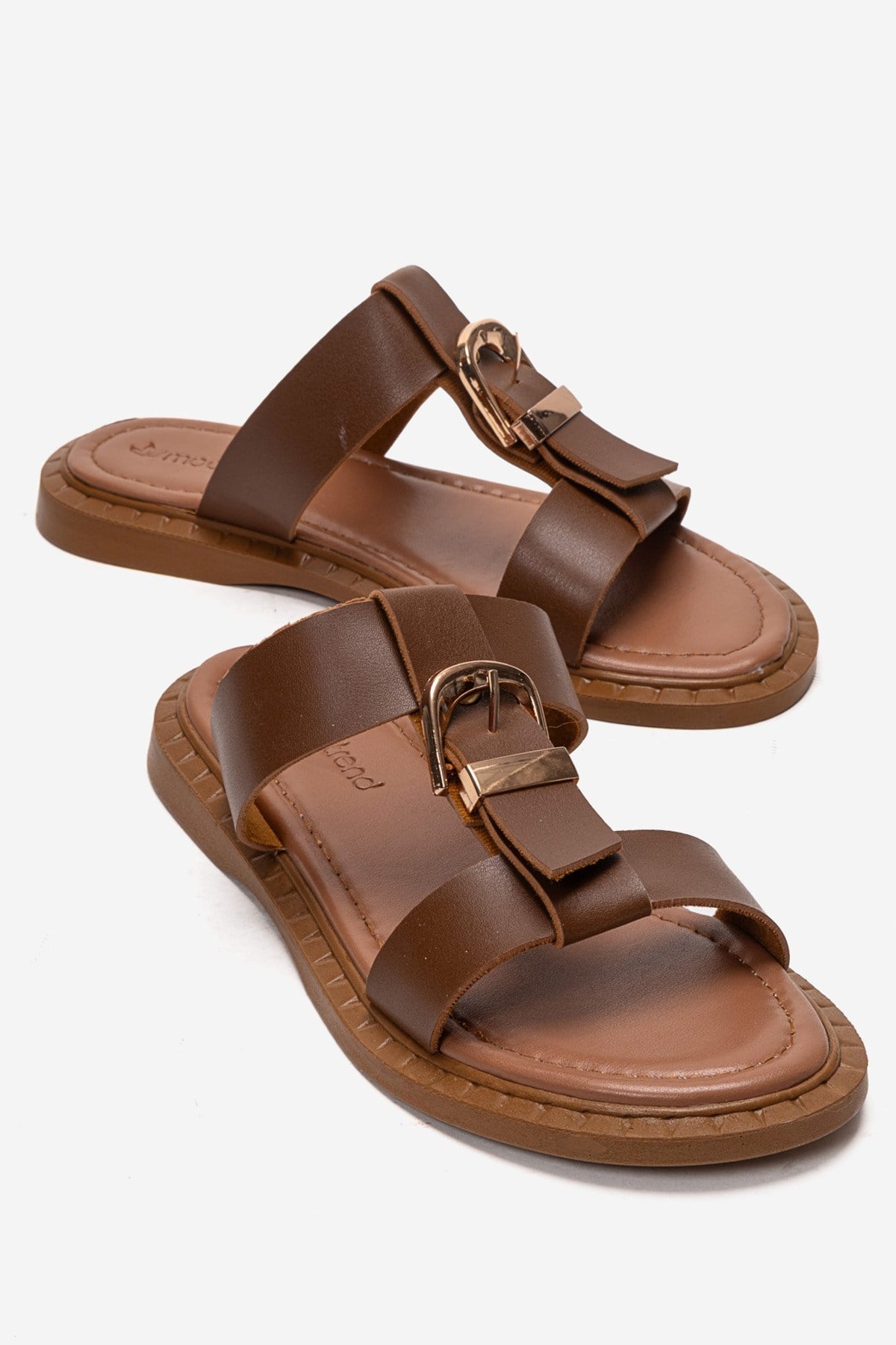 Kadın 2 Biyeli Tokalı Terlık TABA