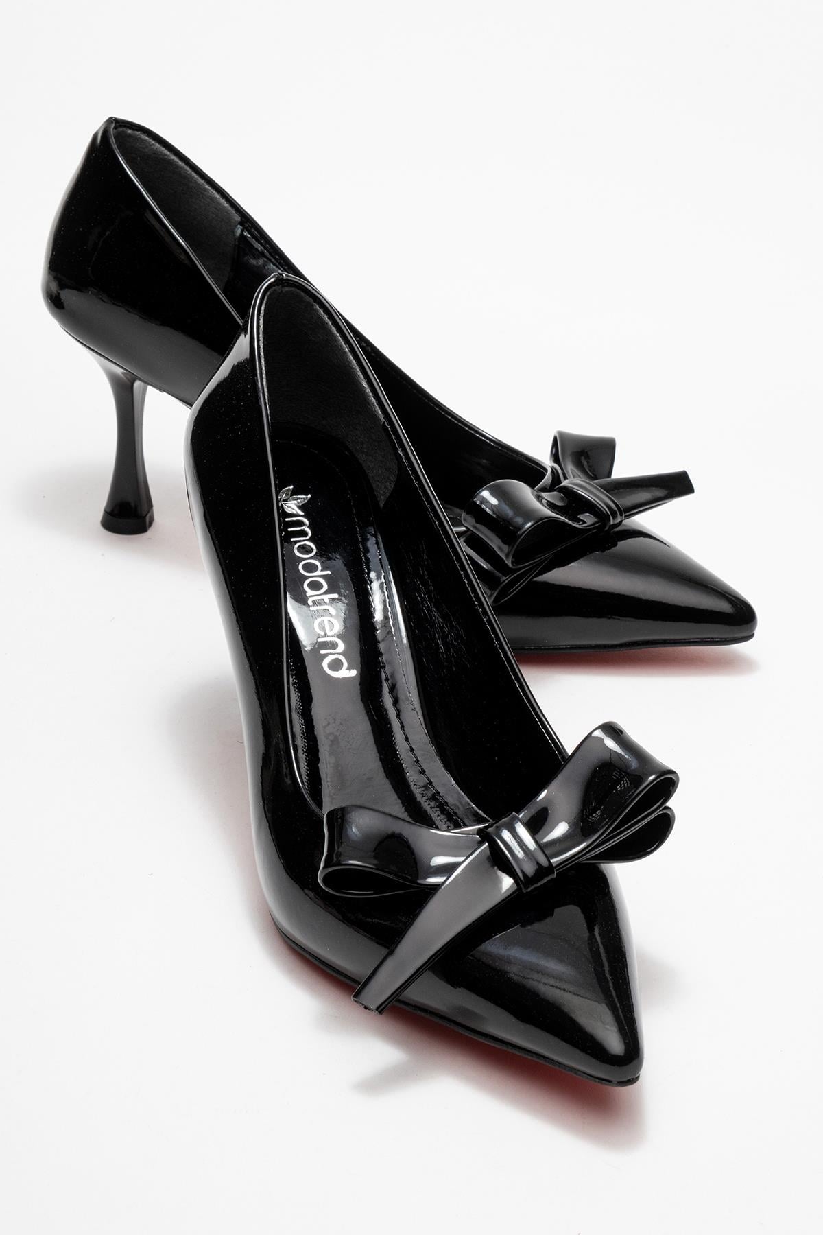 Kadın Fileli Ön Ve Arka Açık Topuklu Sandalet SİYAH RUGAN