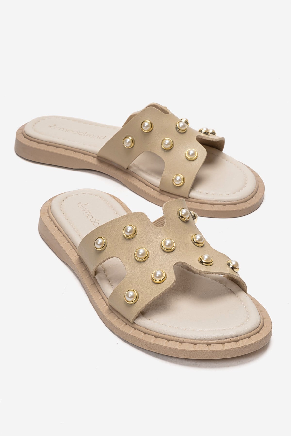 Kadın İncili Terlık BEJ