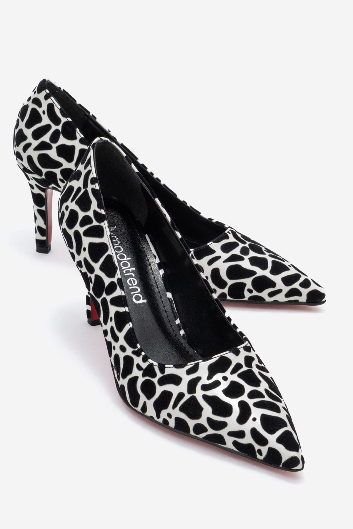 Kadın Stiletto Ayakkabı ZEBRA