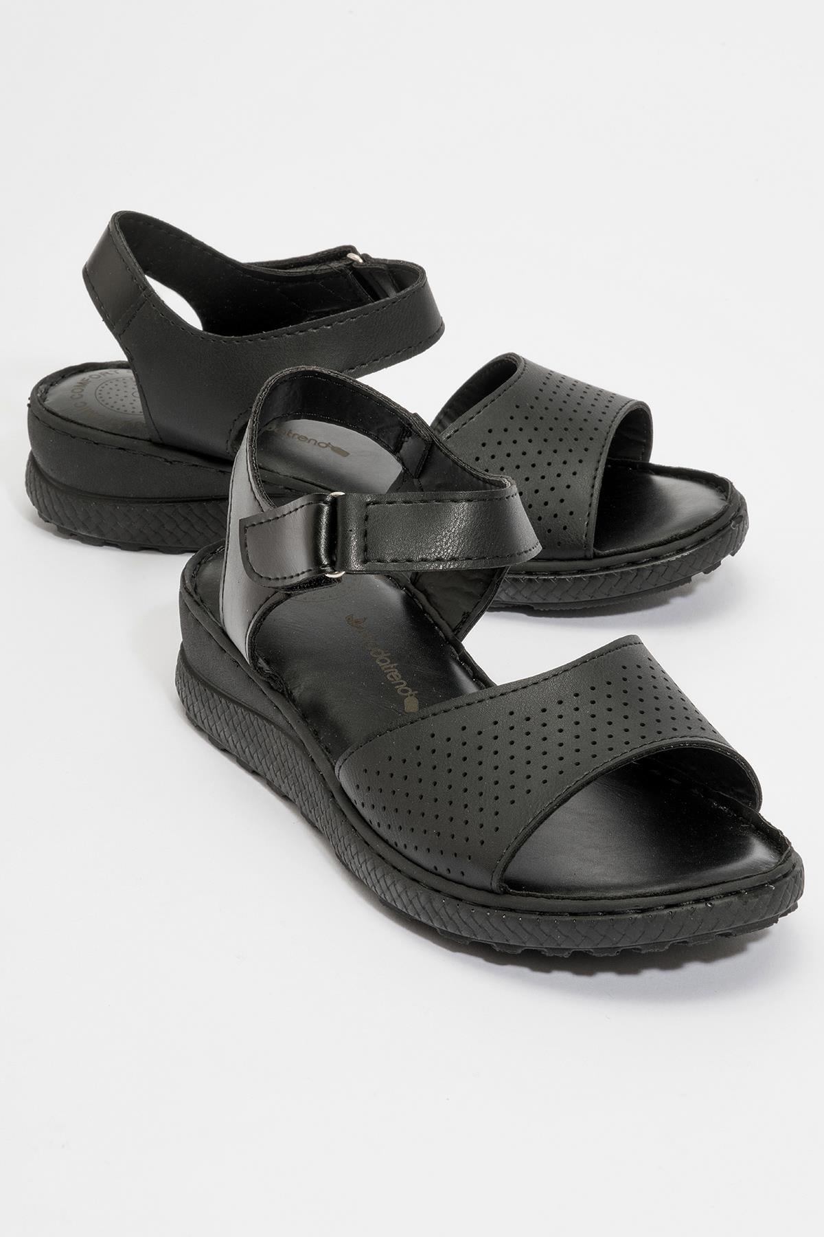 Kadın Tek Bantlı Sandalet SİYAH SİYAH