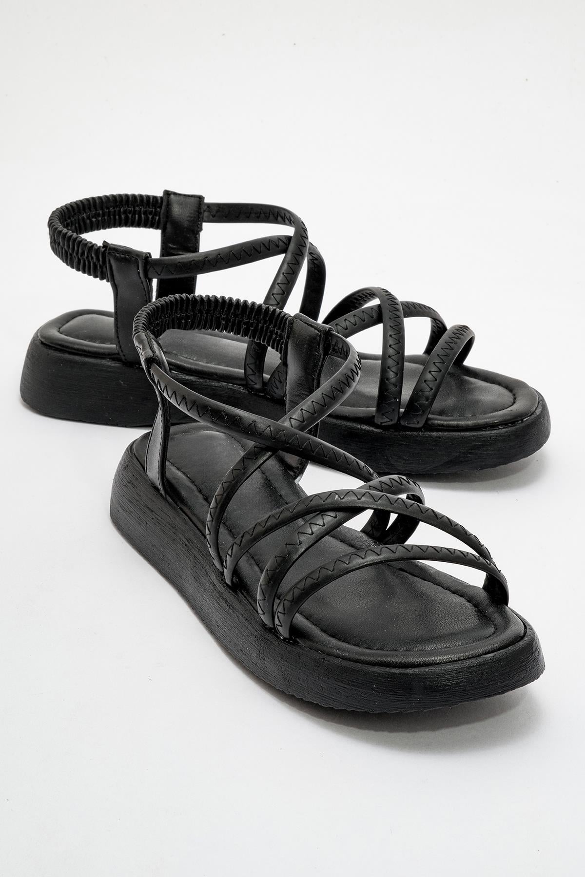 Kadın  Tokalı Babet SİYAH