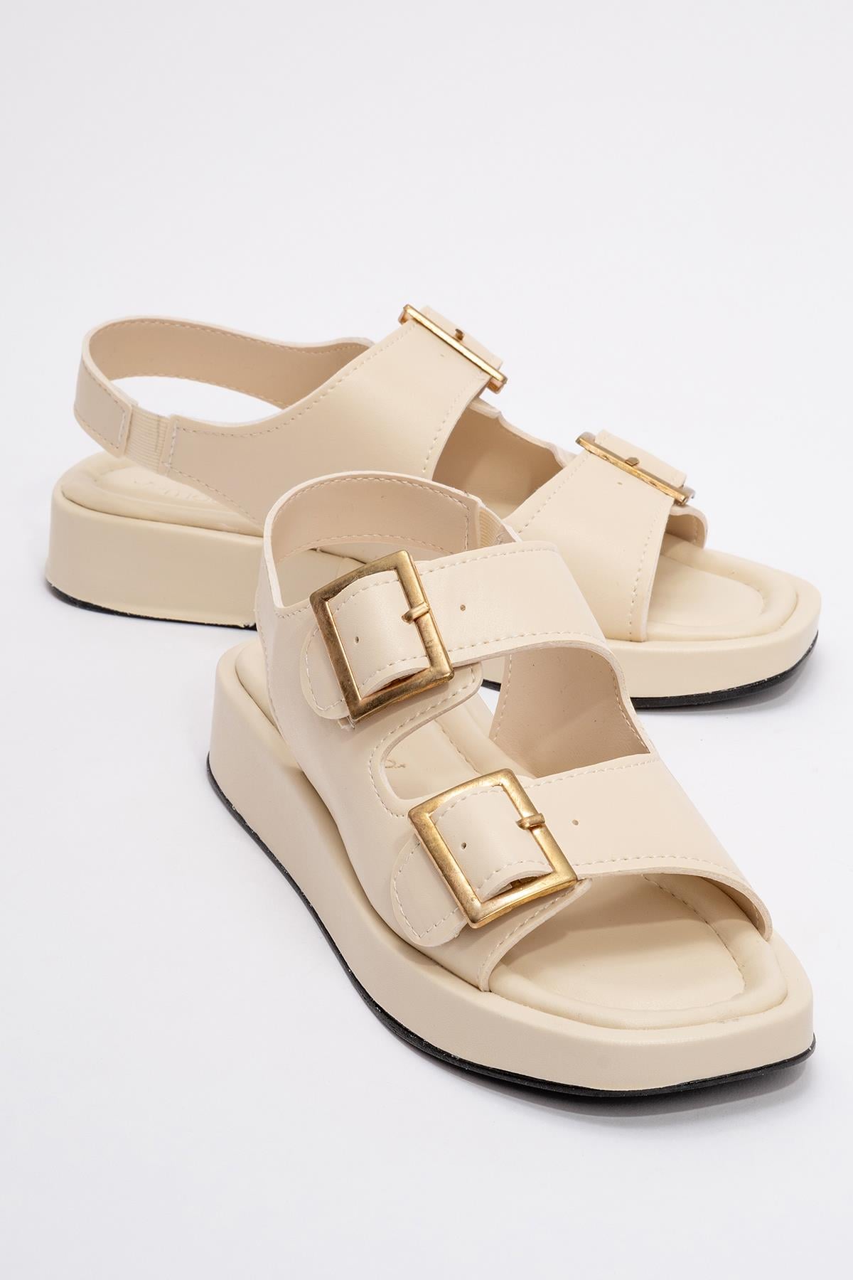 Kaydırmaz Taban Lastikli Kadın Bot BEJ