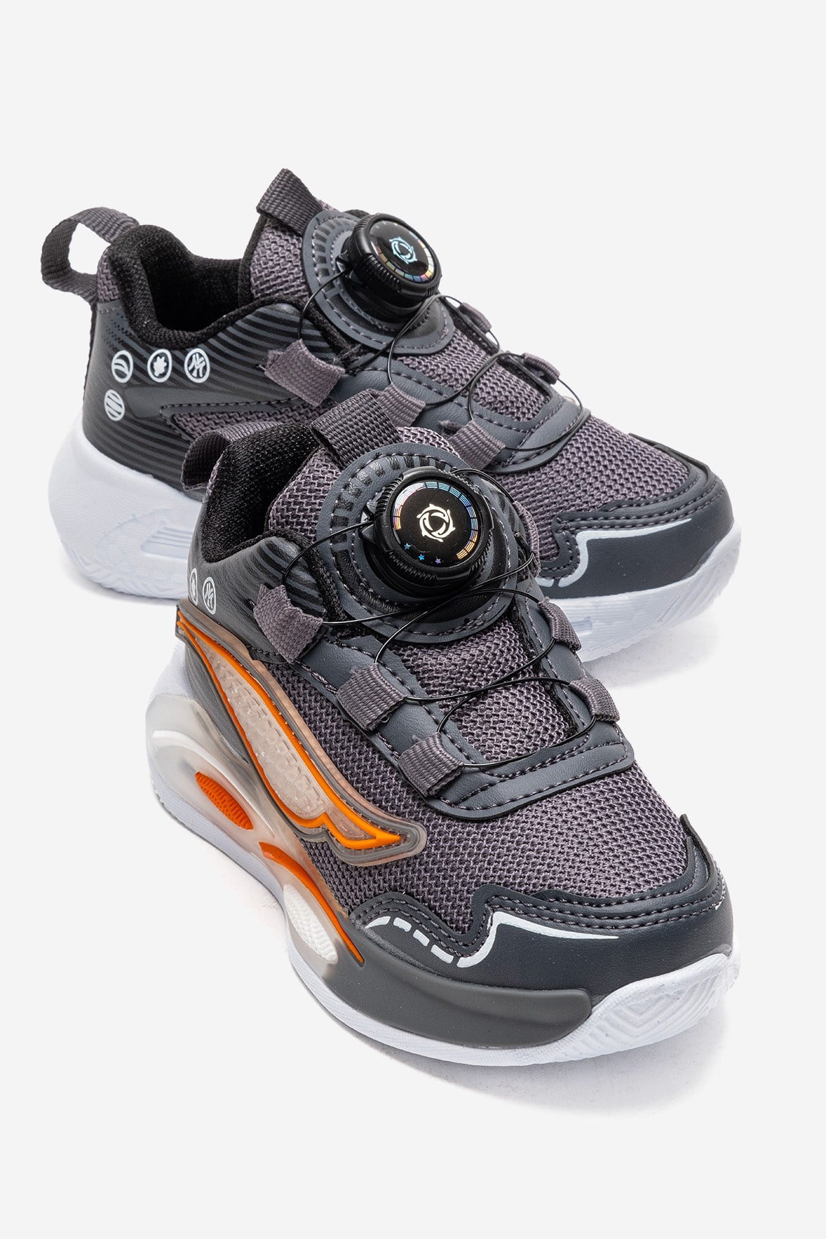 Kilitli Bağcık Anorak Çocuk Spor Ayakkabı 26-30 FÜME ORANJ