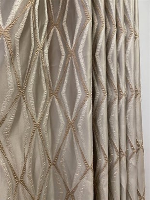 Modern Jacquard Curtain, Curtains for Living Room, Bedroom, Lining Options (Extra Fee), Free Shipping