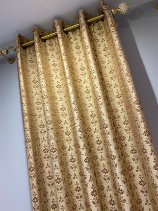 Modern Jacquard Curtain with 4 Colour Options, Curtains for Living Room, Custom Lining and Pinch Pleat Options (Extra Fee).
