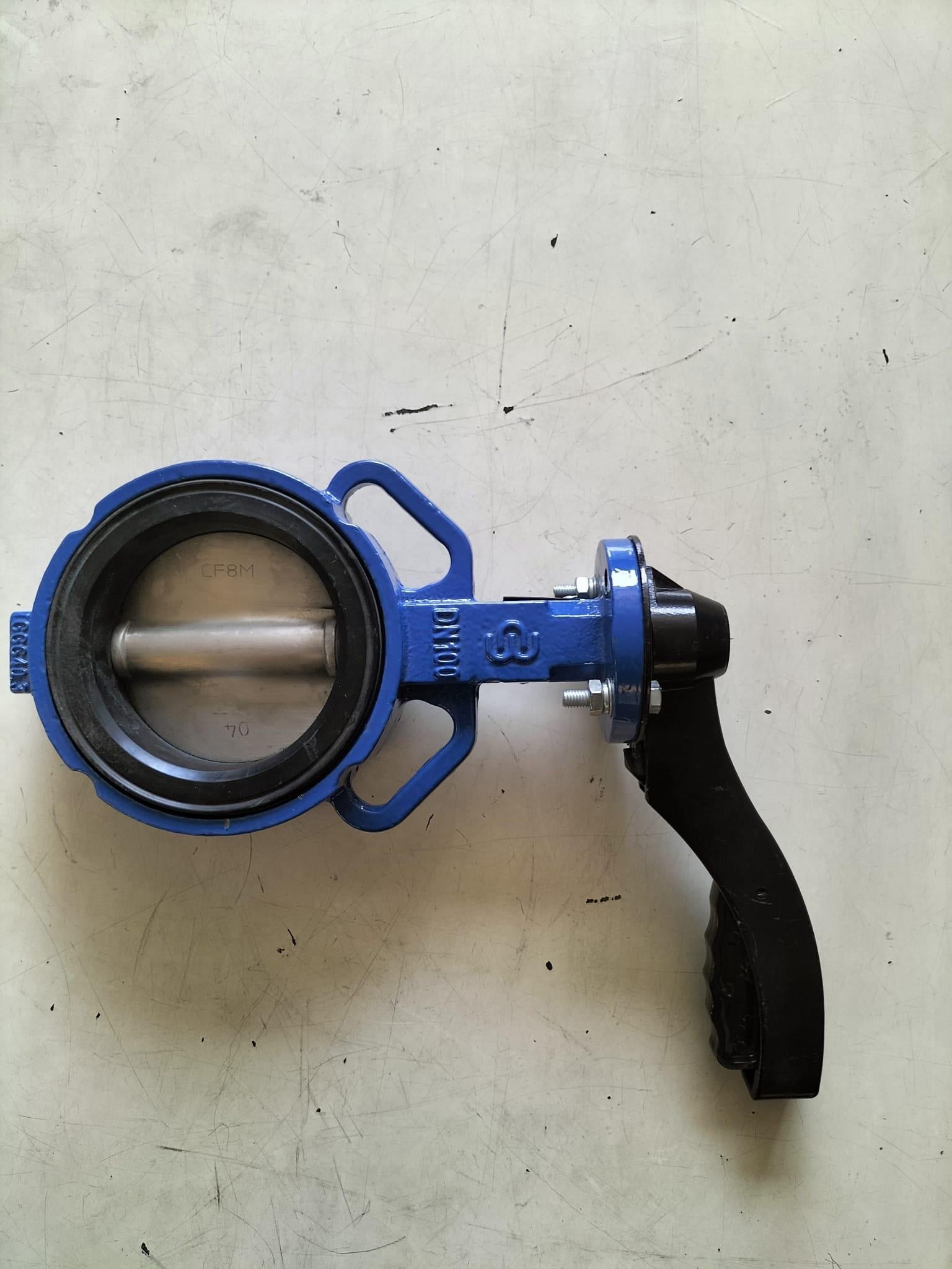 DN100 WAFER TİP PASLANMAZ KLAPELİ KEBEK VANA KV-3