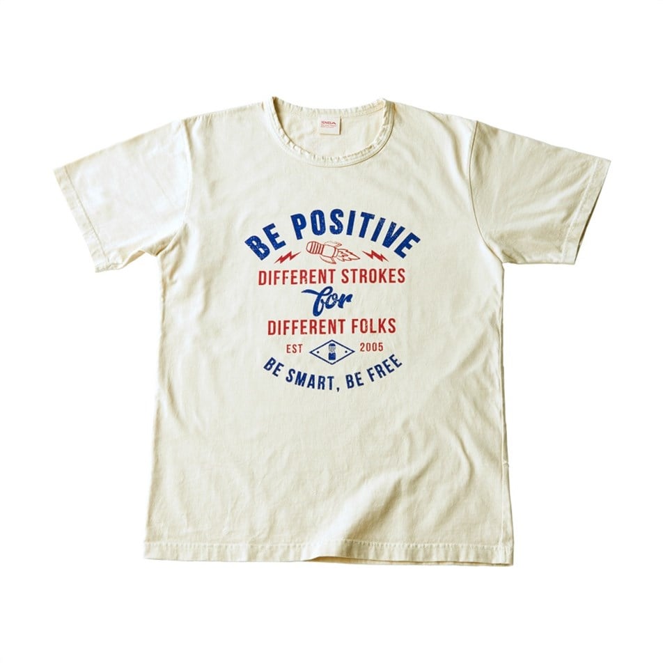 TENGA-T-Shirt Be Positive Ivory-EC-TS-024