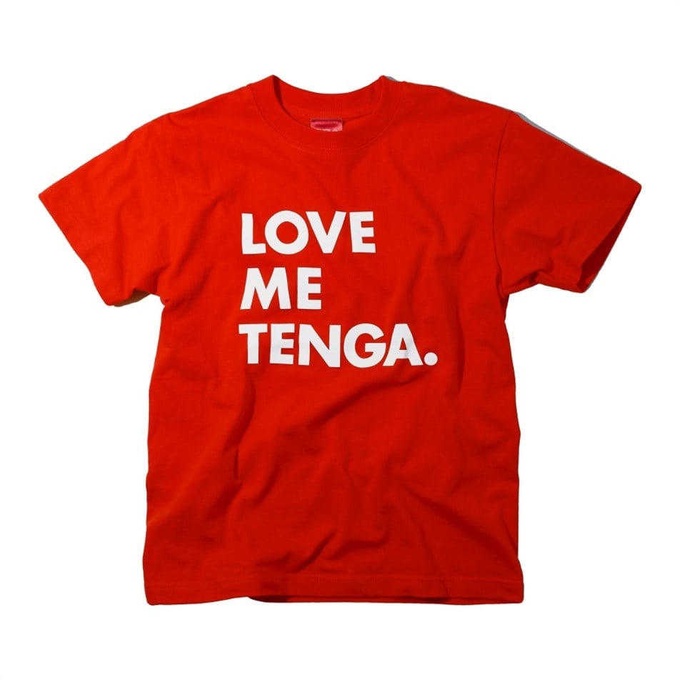 TENGA-T-Shirt Love Me TENGA Red-TS-001-R