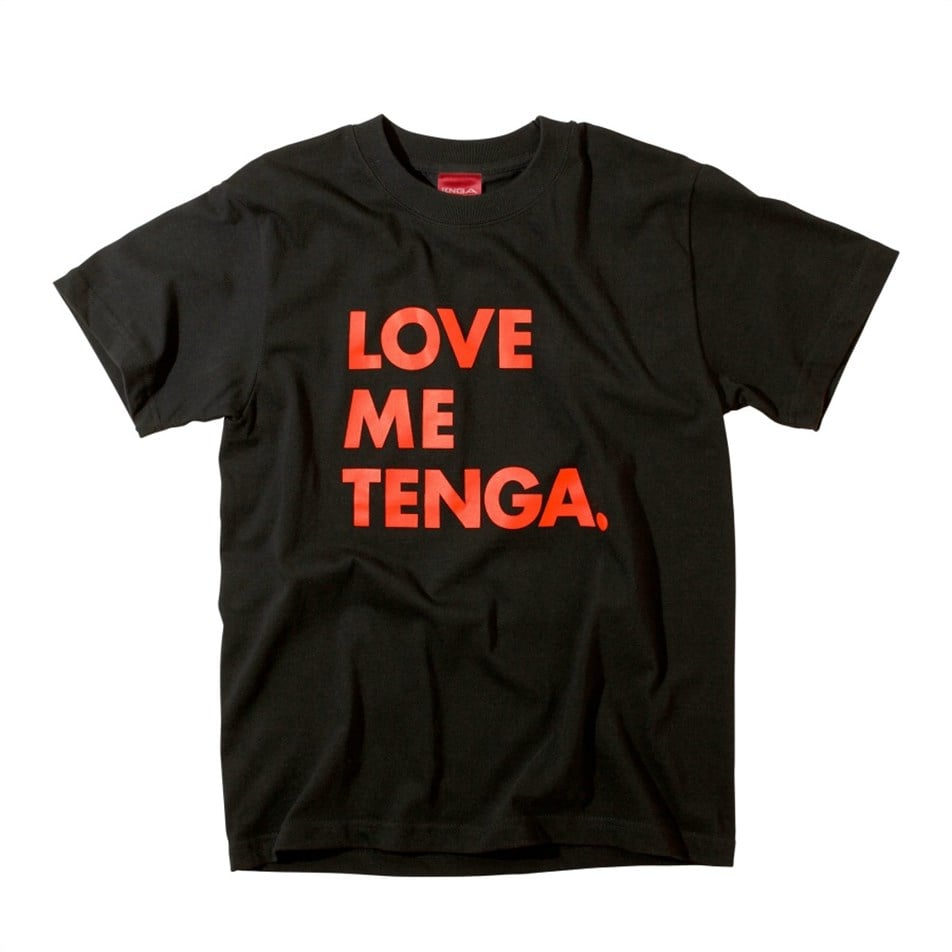 TENGA-T-Shirt Love Me TENGA Siyah-TS-001-B