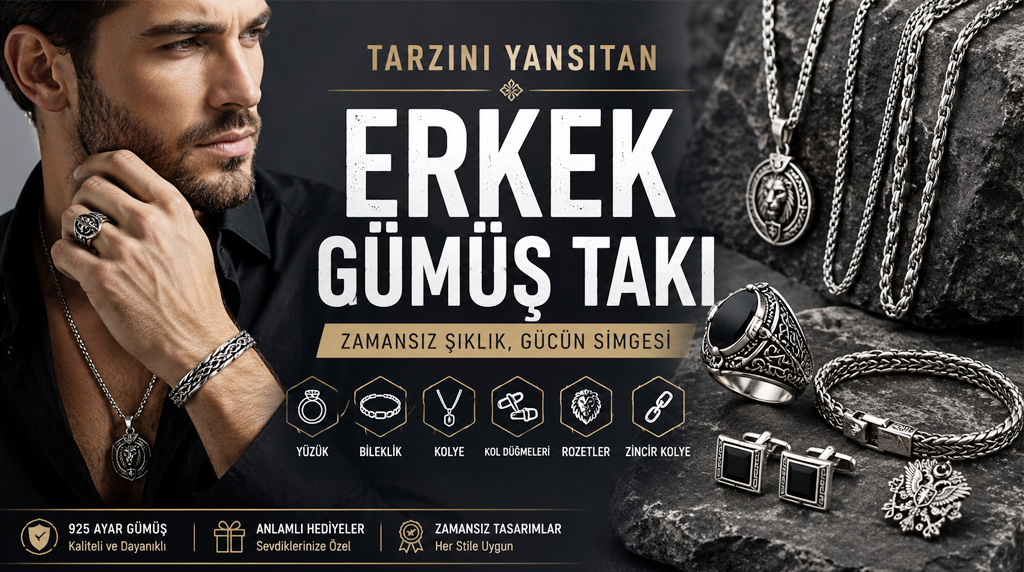 925 ayar Erkek Gümüş Takı Modelleri