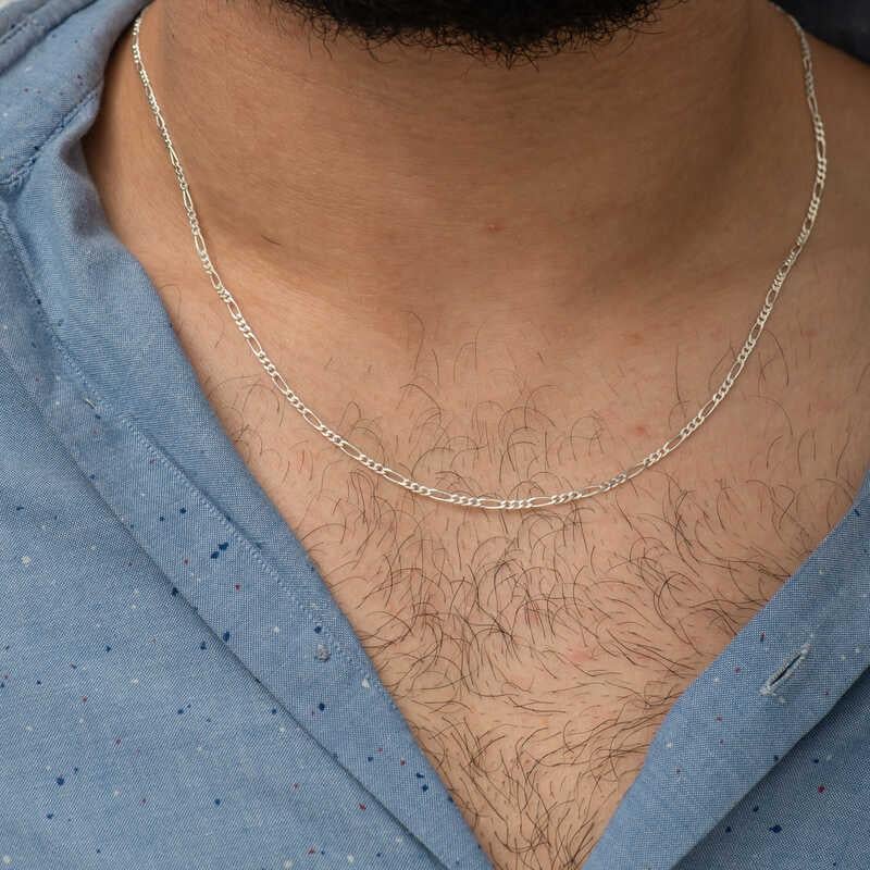 Hk Gümüş Figaro Zincir 0.60 mikron 2.10 mm |Gümüş Takı Hediyelik Ürünler