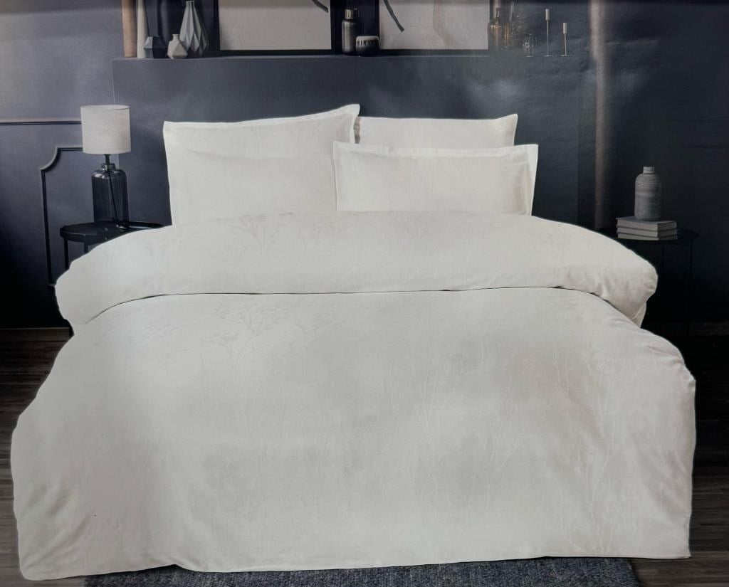 ND Jakarlı Saten Çift Kişilik Nevresim Takımı Mınna Arcane