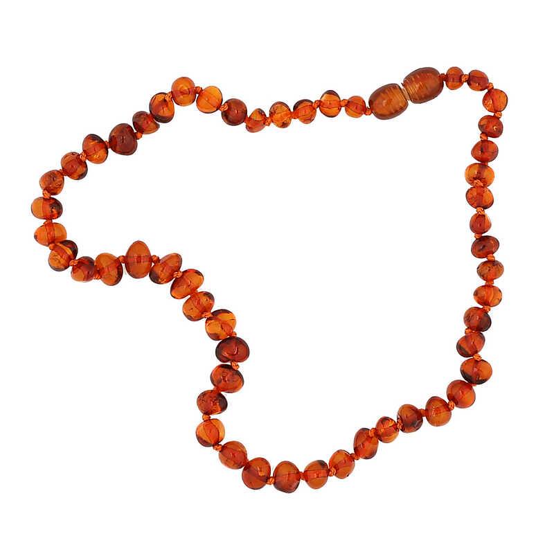 Hk Bebek Kehribar Diş Kolyesi Damla|Gümüş Takı Hediyelik Ürünler