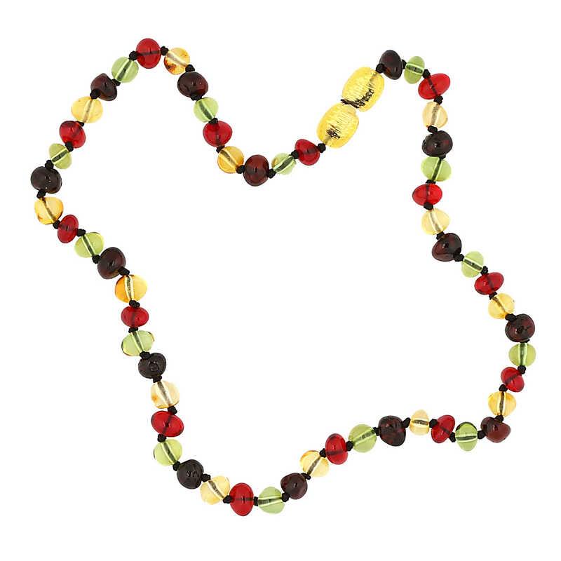 Hk Bebek Kehribar Diş Kolyesi Damla|Gümüş Takı Hediyelik Ürünler