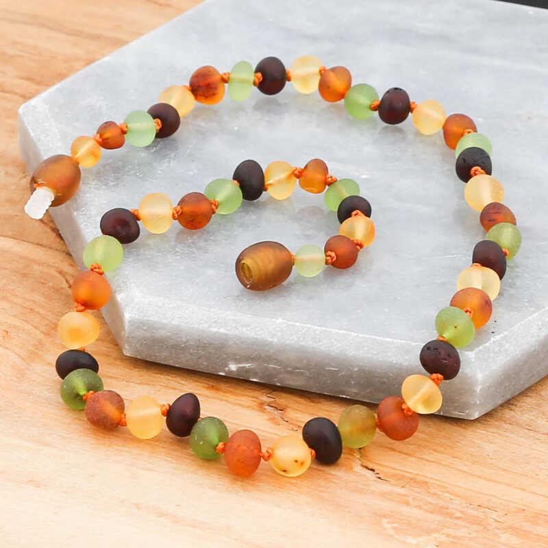 Hk Bebek Kehribar Diş Kolyesi Damla|Gümüş Takı Hediyelik Ürünler