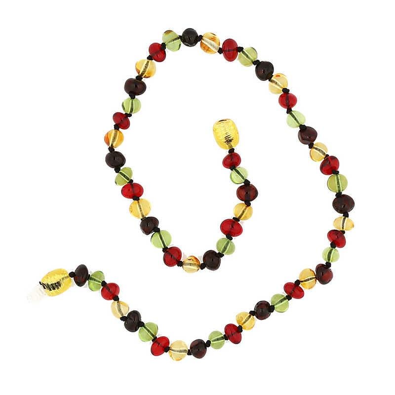 Hk Bebek Kehribar Diş Kolyesi Damla|Gümüş Takı Hediyelik Ürünler