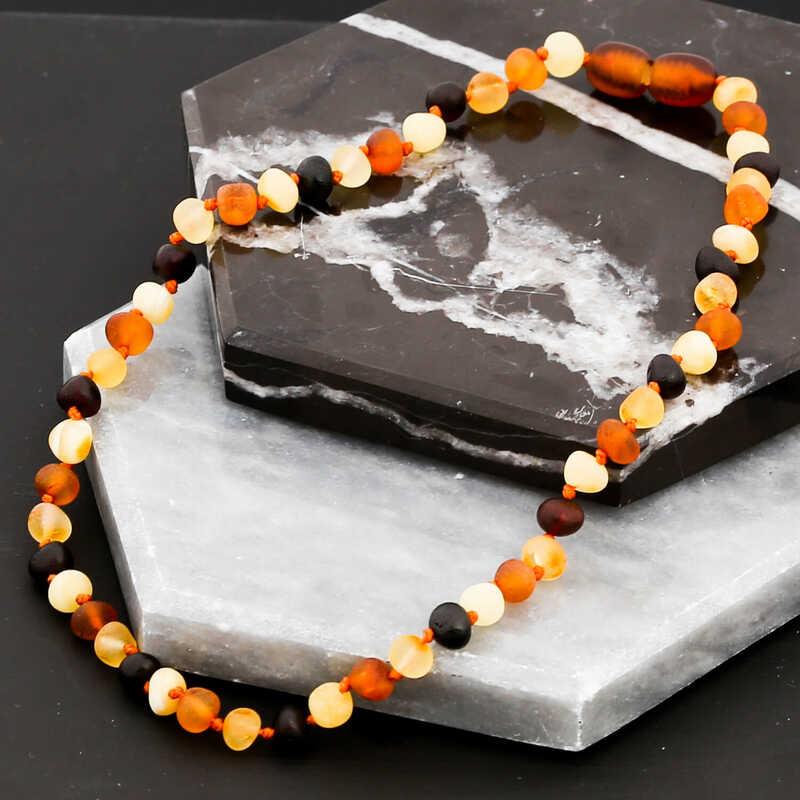 Hk Bebek Kehribar Diş Kolyesi Damla|Gümüş Takı Hediyelik Ürünler