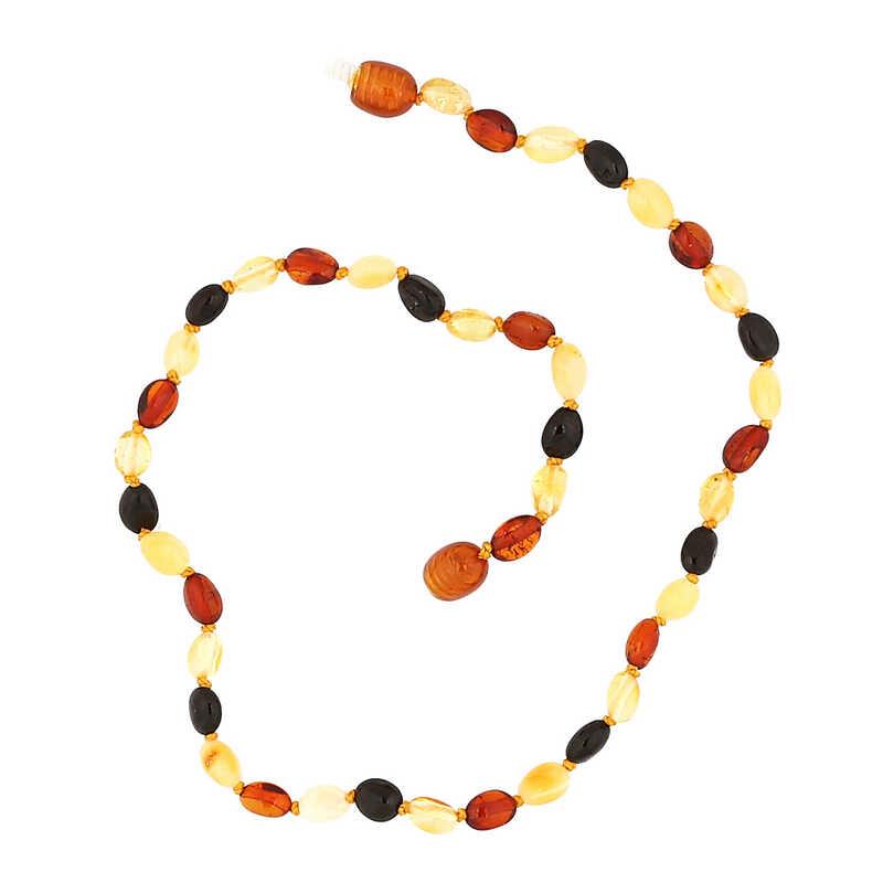 Hk Bebek Kehribar Diş Kolyesi Damla|Gümüş Takı Hediyelik Ürünler