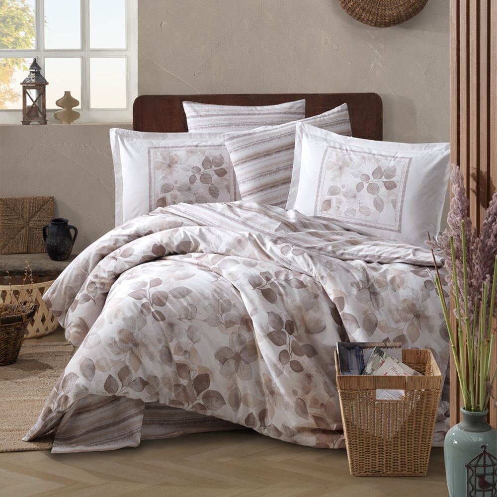 ND Ranforce Nevresim Takımı Çift Kişilik Semeran V1 Bej