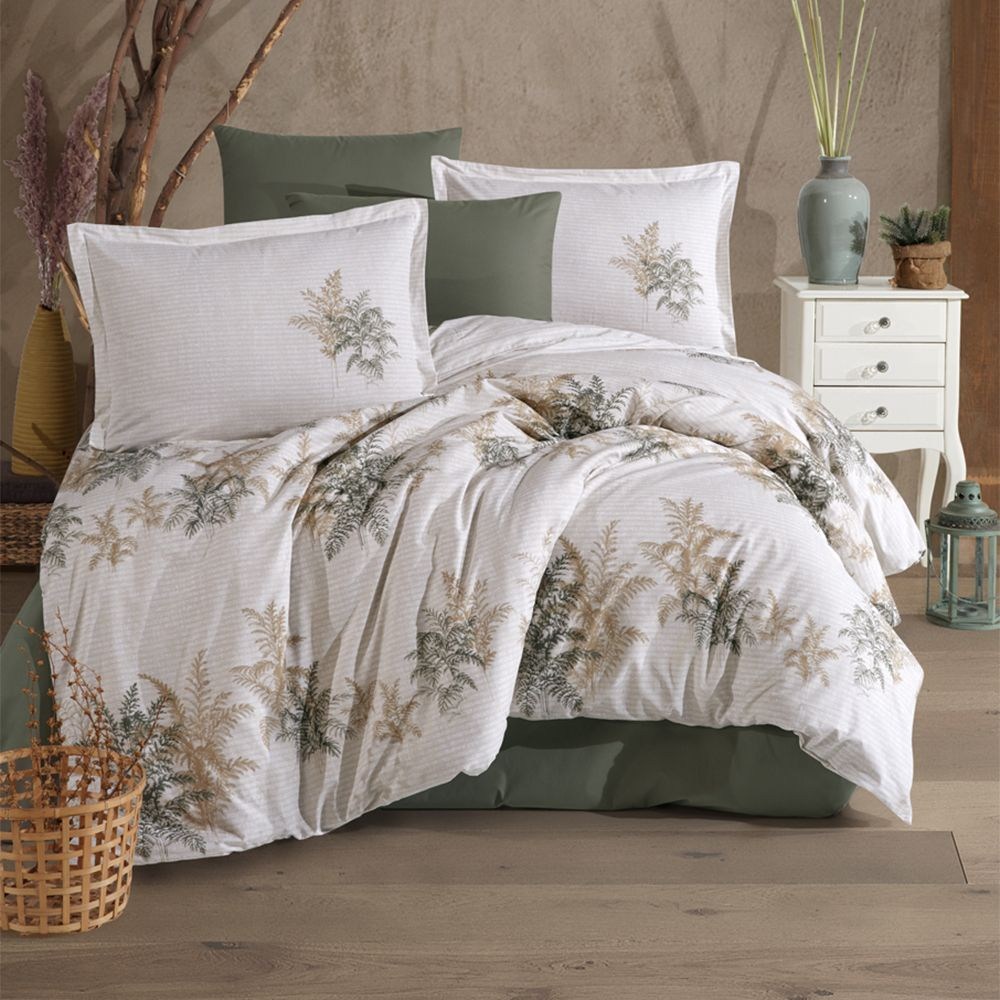 ND Ranforce Nevresim Takımı Çift Kişilik Virale V1 Yeşil