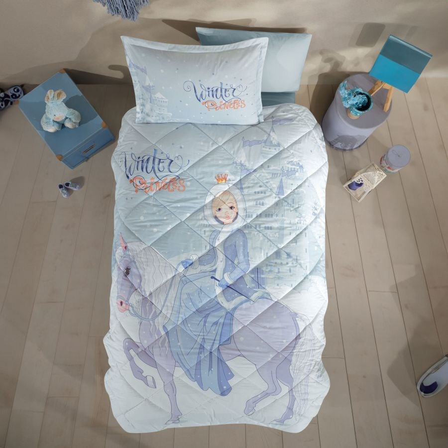 Clasy Tek Kişilik Ranforce Genç Desen Yorgan Seti Winter Princess