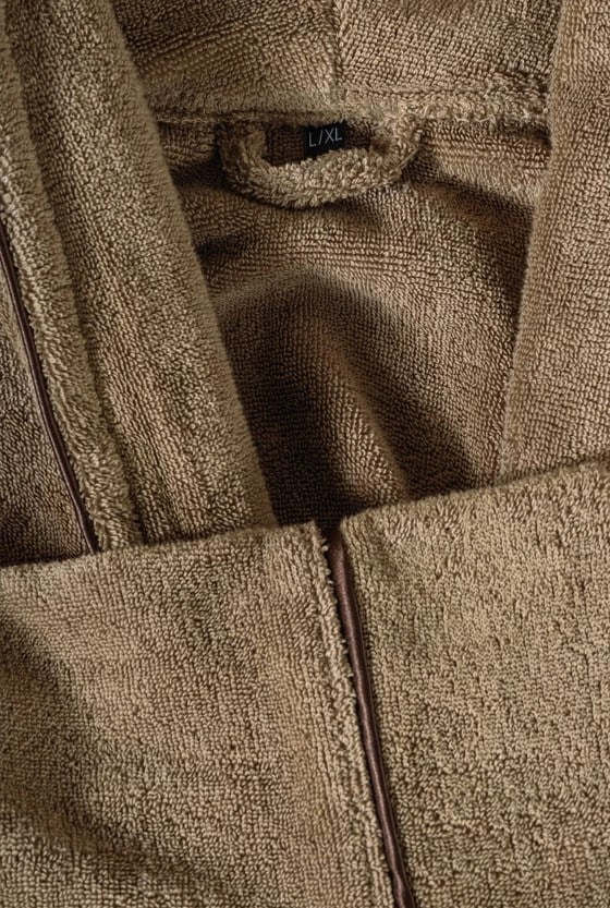 ND Exclusive Single Bornoz Seti Bej L/XL