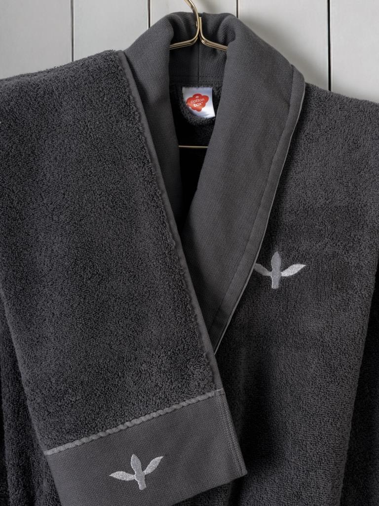 ND Folk Art Aile Bornoz Seti Dalila Tarçın-Antrasit