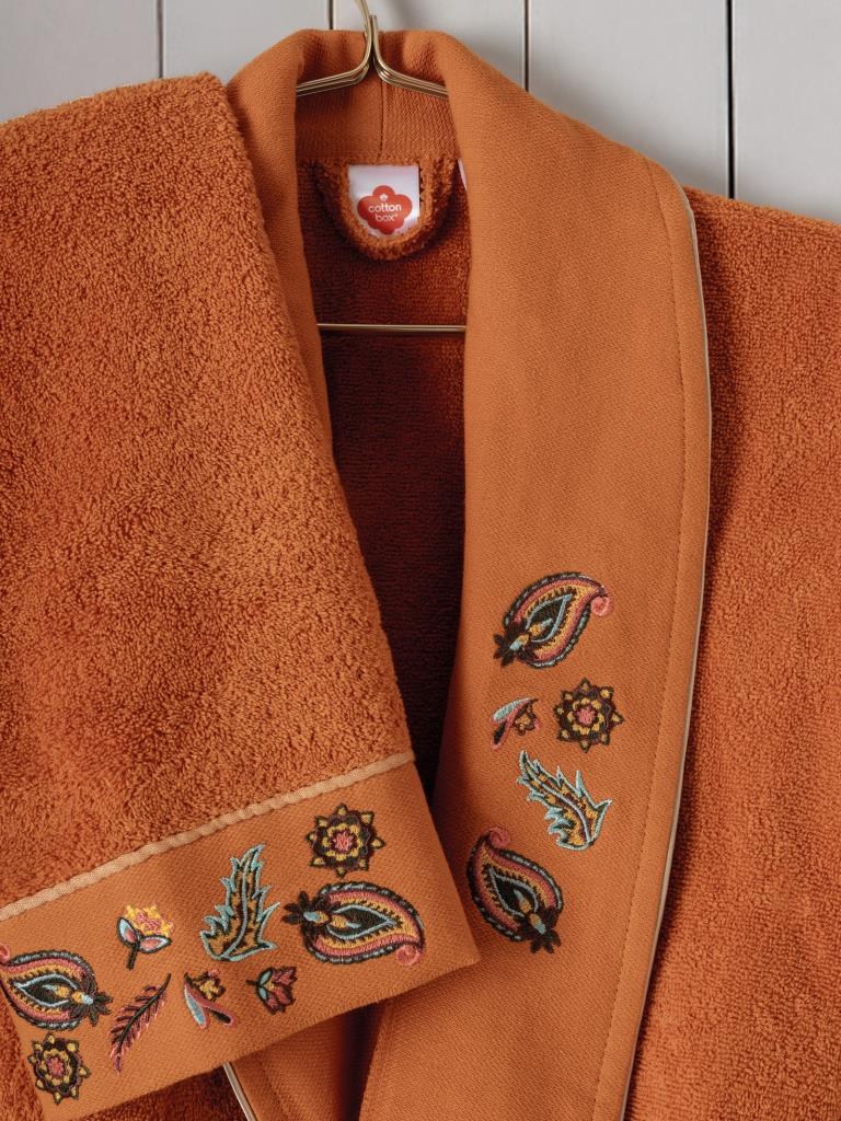 ND Folk Art Aile Bornoz Seti Dalila Tarçın-Antrasit