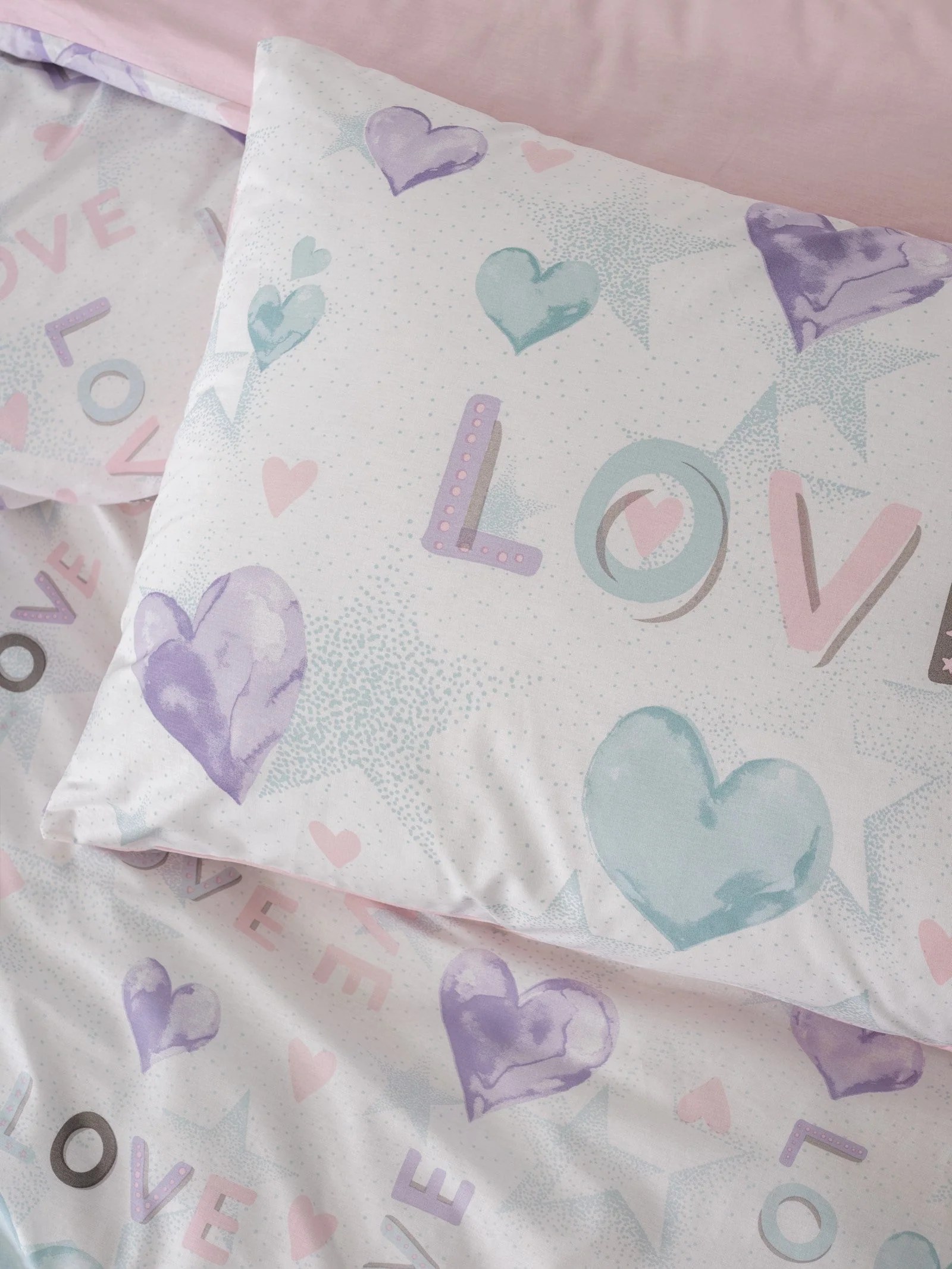 ND Genç Ranforce Nevresim Takımı Tek Kişilik Lovella Pembe