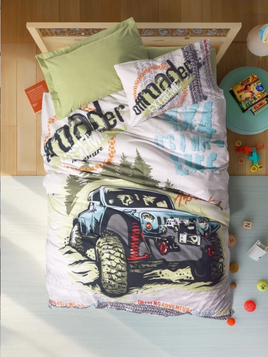 Cotton Box Genç Ranforce Nevresim Takımı Tek Kişilik Adventrue