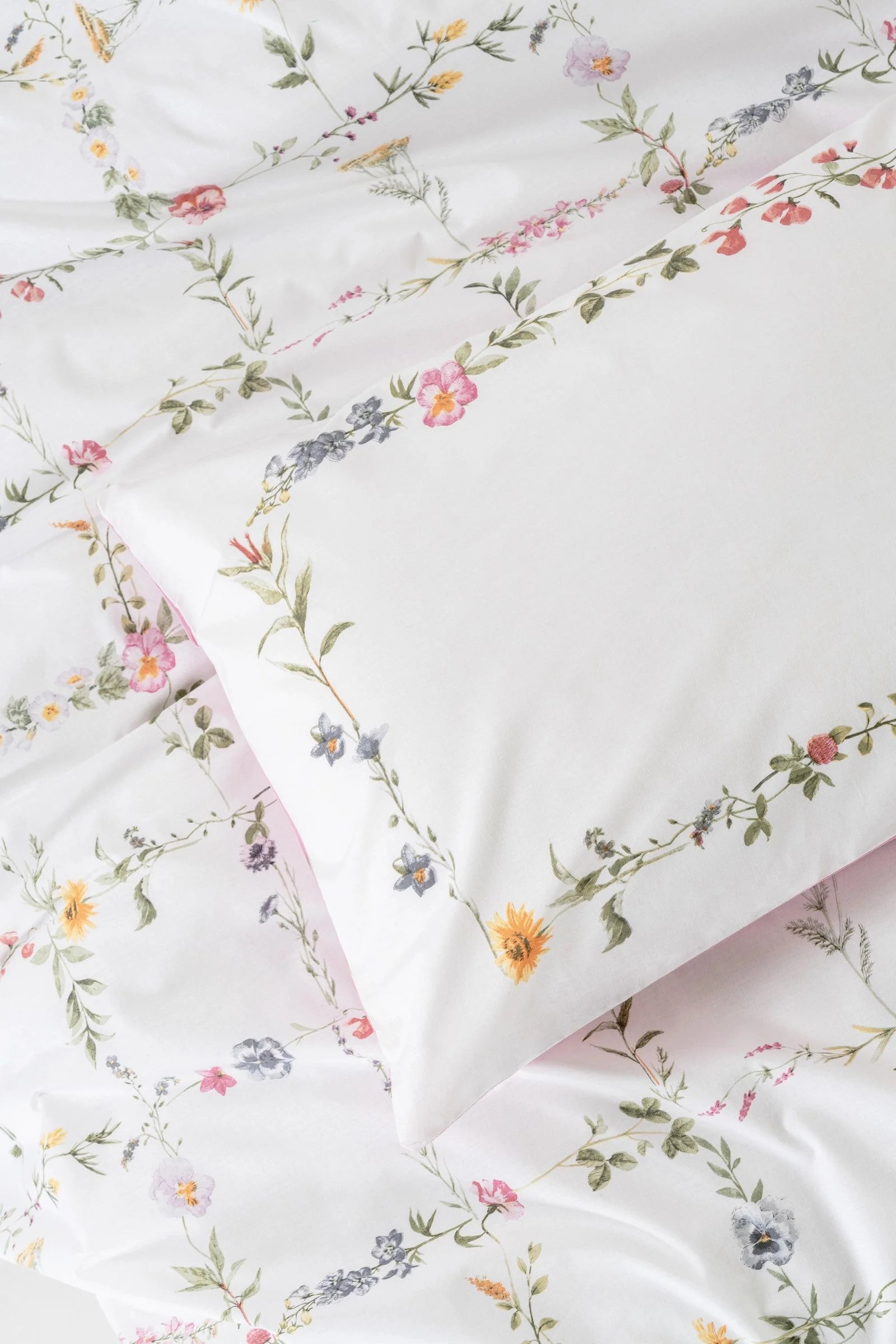 Cotton Box Modeline Çift Kişilik Nevresim Takımı Trellis Pembe