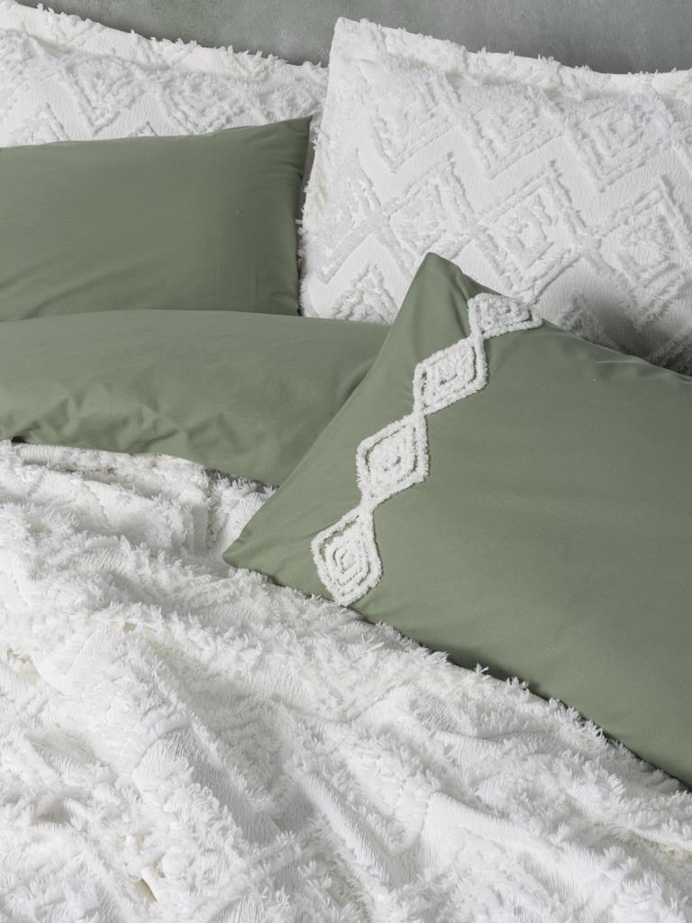 ND Ranforce Çift Kişilik Yatak Örtülü Nevresim Takımı Limi Luke Krem