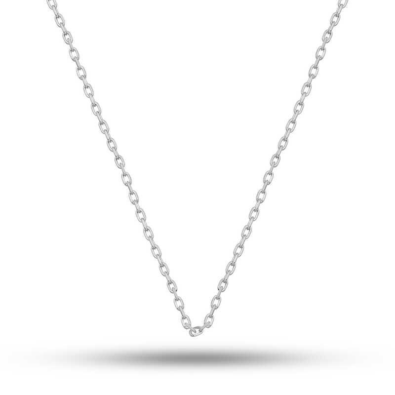 Gümüş 0.30 Mikron 45 Cm Forse Kadın Zincir