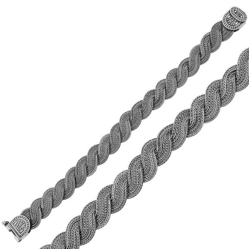 Hk ​Gümüş Bileklik Elişi Örgü |Gümüş Takı Hediyelik Ürünler