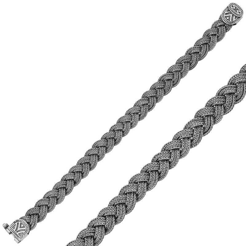 Hk ​Gümüş Bileklik Elişi Örgü |Gümüş Takı Hediyelik Ürünler