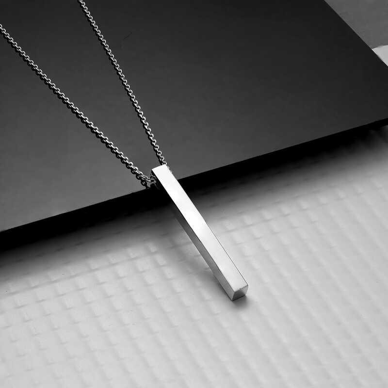 Hk Gümüş Erkek Kolye Erkek Çubuk |Gümüş Takı Hediyelik Ürünler