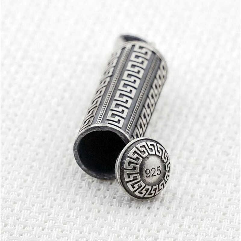 Hk Gümüş Erkek Kolye İçi Açılabilen Muska Kabı |Gümüş Takı Hediyelik Ürünler