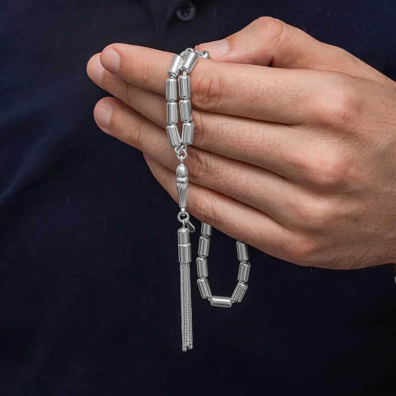 Hk Gümüş Erkek Tesbih Kapsül Kesim |Gümüş Takı Hediyelik Ürünler